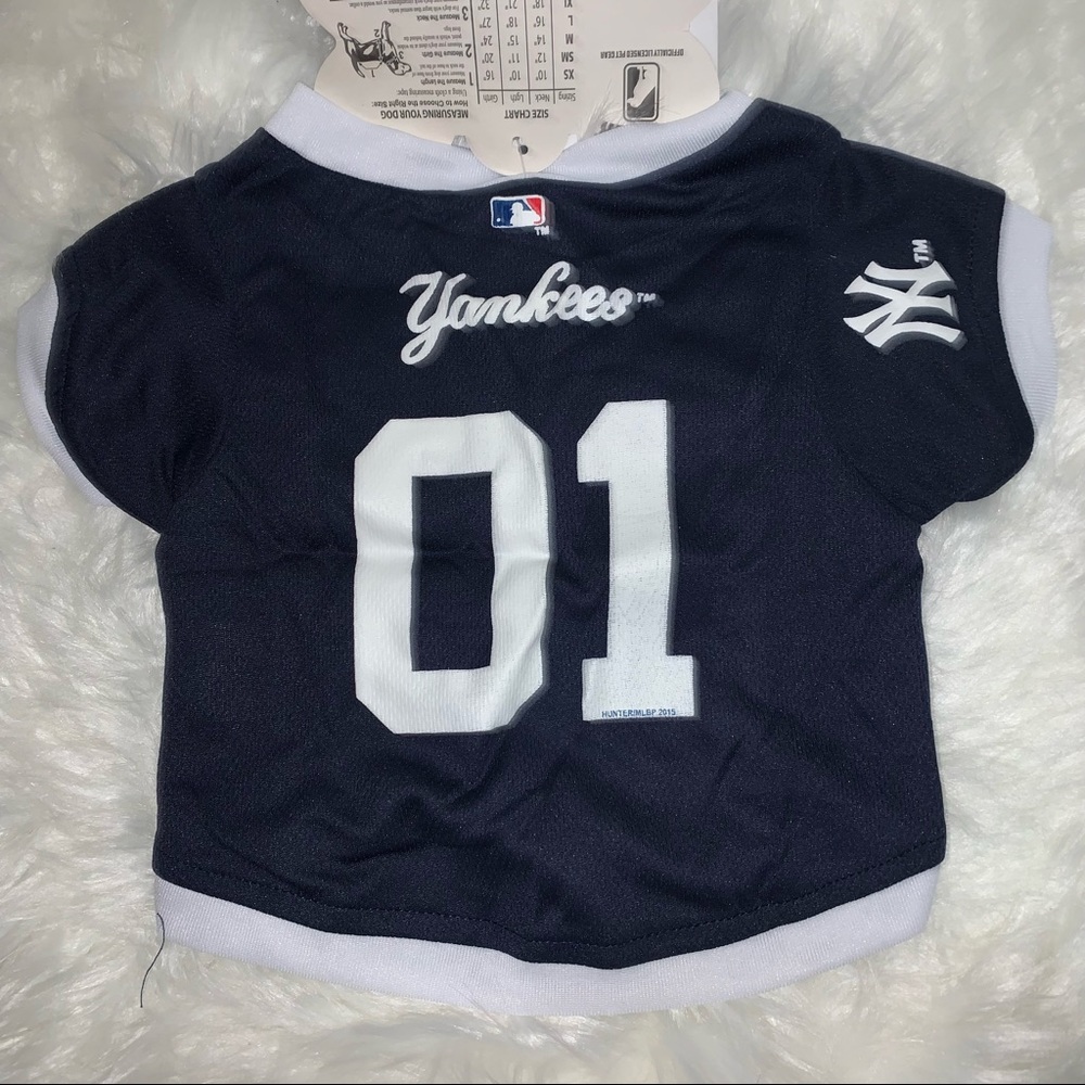 Yankees Navy Dog Jersey Sz small - Picture 6 of 7